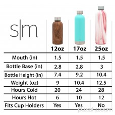 Simple Modern 17oz Bolt Water Bottle - Stainless Steel Hydro Swell Flask - Double Wall Vacuum Insulated Reusable Silver Small Kids Metal Coffee Tumbler Leak Proof Thermos - Simple Stainless 568031985